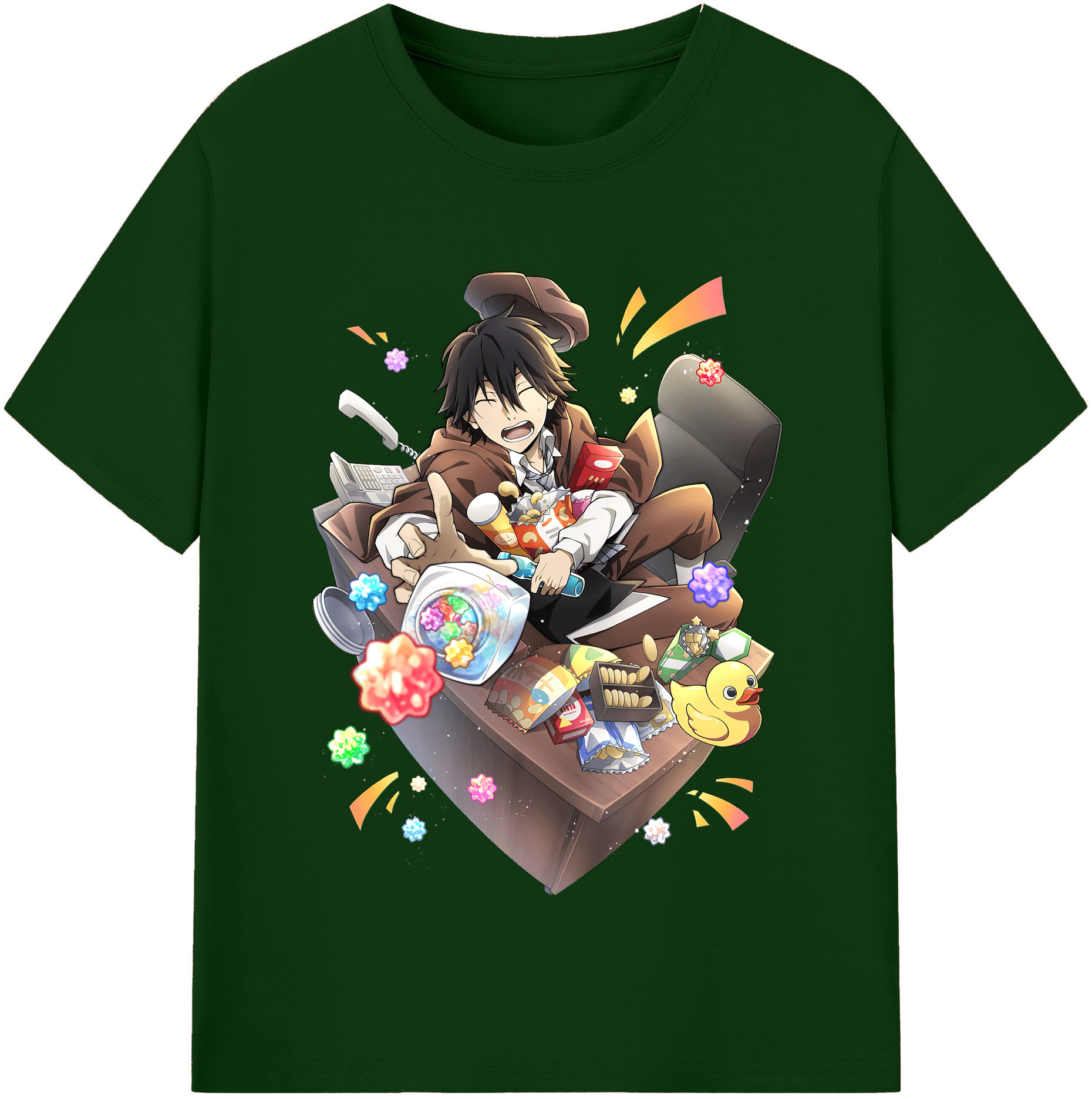 （画像用） 文豪ストレイドッグス Bungo Stray Dogs 綿100％半袖Tシャツ（フロントプリント）